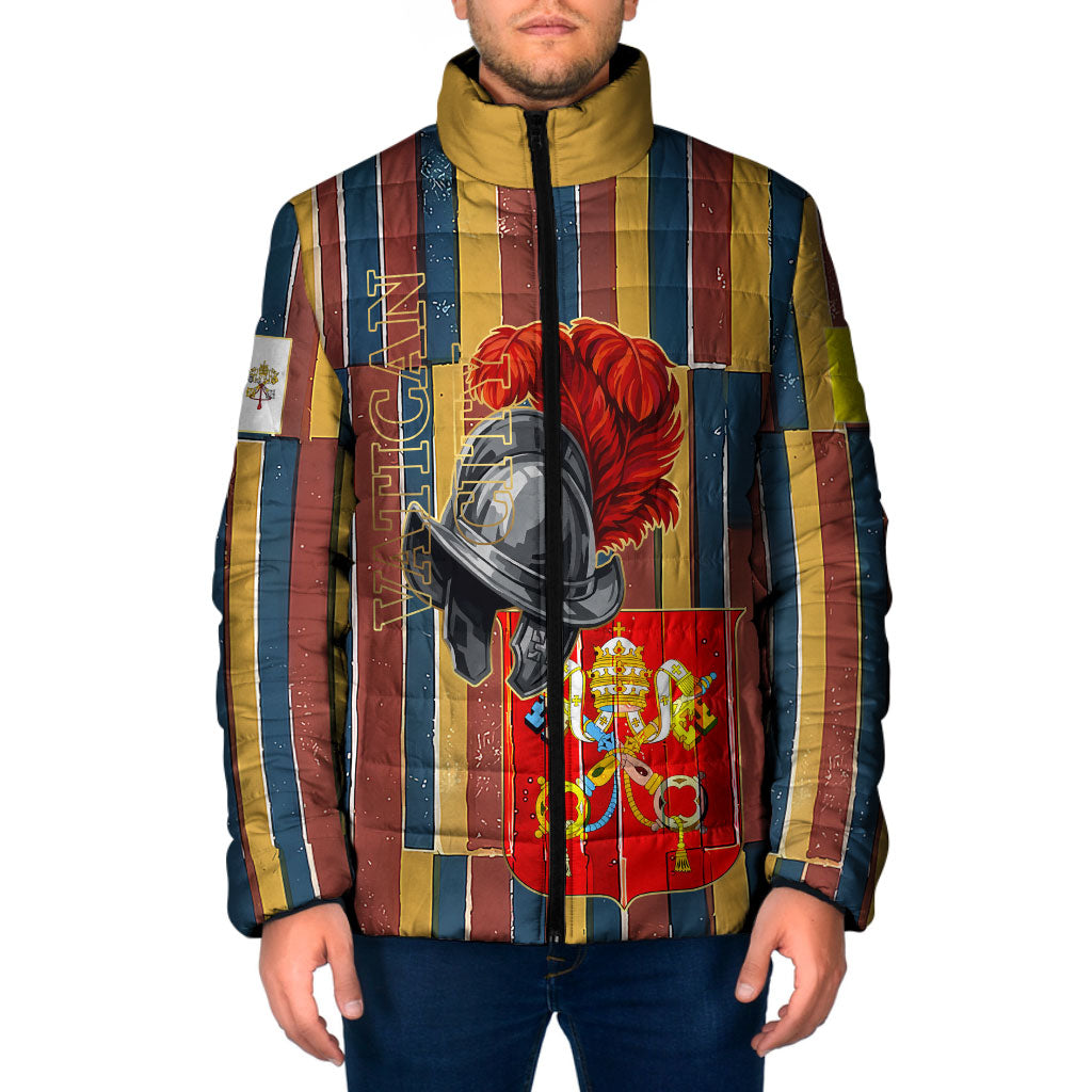 Vatican City Swiss Guard Protectors Of The Holy See Padded Jacket Renaissance Uniform Stripes Catholic Military History
