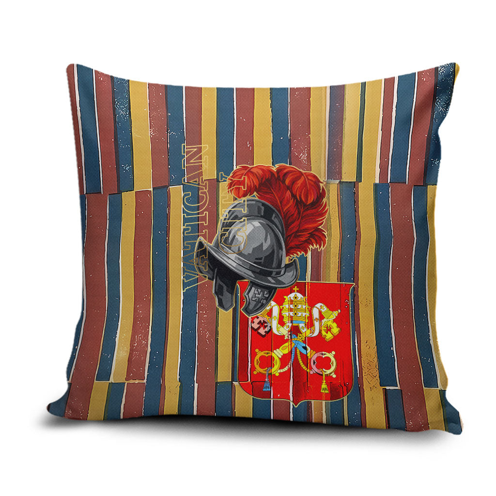 Vatican City Swiss Guard Protectors Of The Holy See Pillow Cover Renaissance Uniform Stripes Catholic Military History