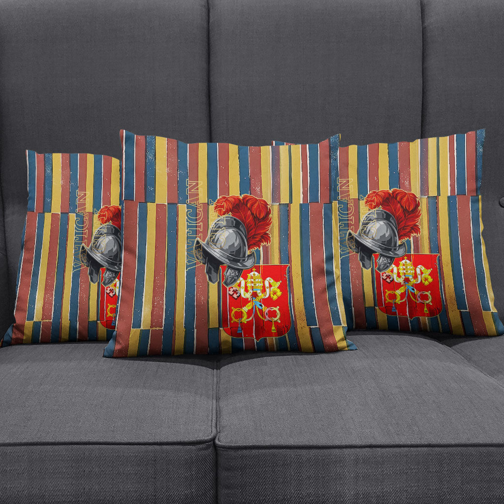 Vatican City Swiss Guard Protectors Of The Holy See Pillow Cover Renaissance Uniform Stripes Catholic Military History