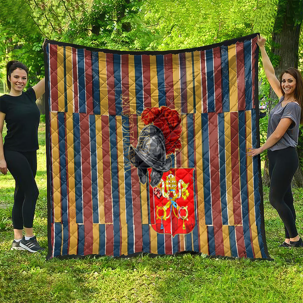 Vatican City Swiss Guard Protectors Of The Holy See Quilt Renaissance Uniform Stripes Catholic Military History