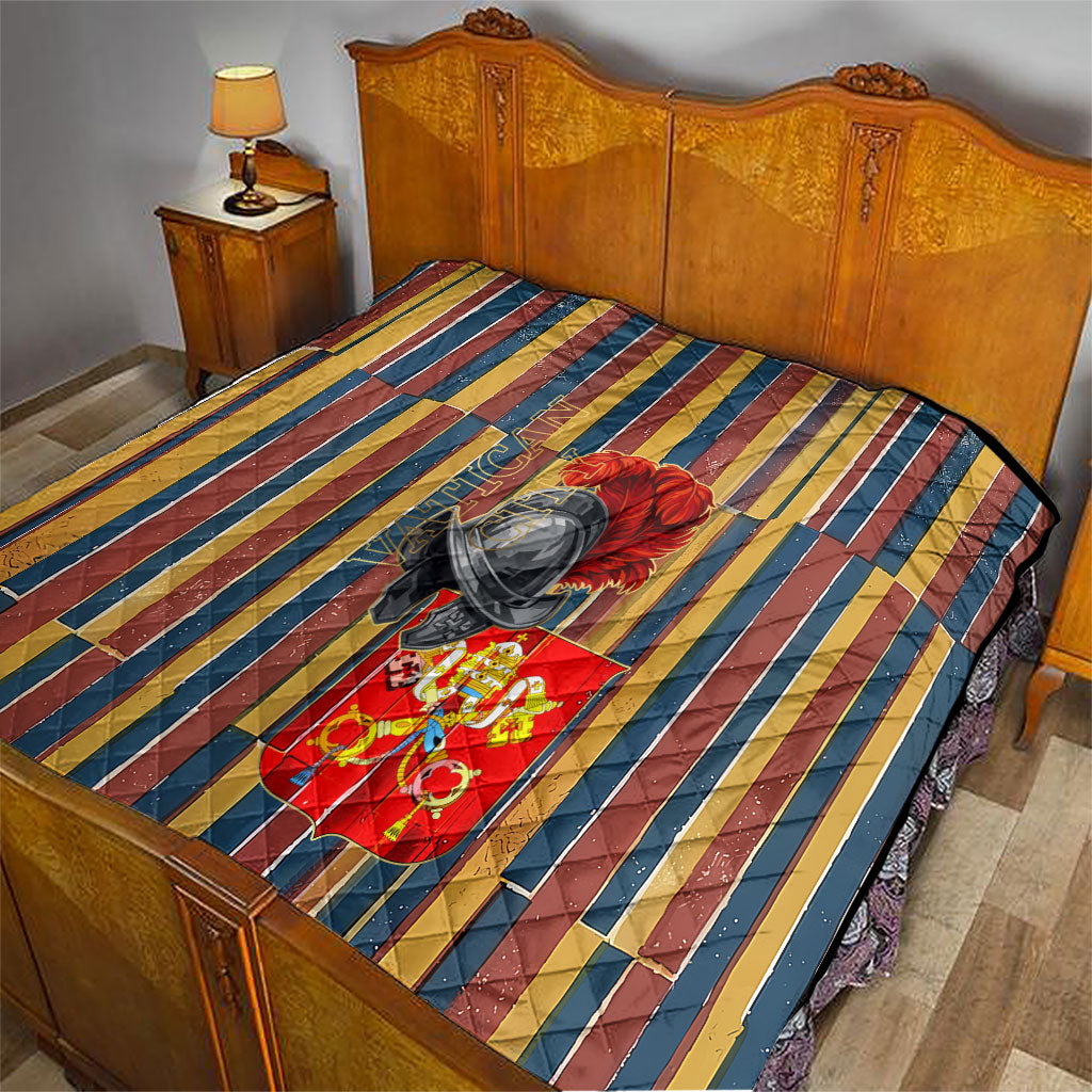 Vatican City Swiss Guard Protectors Of The Holy See Quilt Renaissance Uniform Stripes Catholic Military History