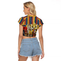 Vatican City Swiss Guard Protectors Of The Holy See Raglan Cropped T Shirt Renaissance Uniform Stripes Catholic Military History