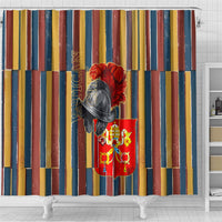 Vatican City Swiss Guard Protectors Of The Holy See Shower Curtain Renaissance Uniform Stripes Catholic Military History