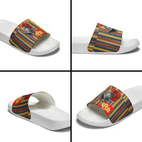 Vatican City Swiss Guard Protectors Of The Holy See Slide Sandals Renaissance Uniform Stripes Catholic Military History