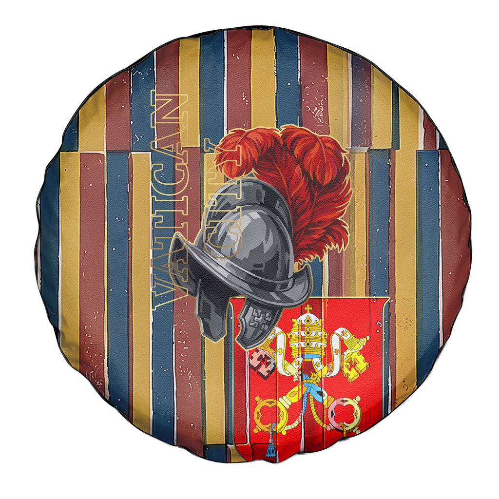 Vatican City Swiss Guard Protectors Of The Holy See Spare Tire Cover Renaissance Uniform Stripes Catholic Military History