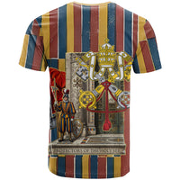 Vatican City Swiss Guard Protectors Of The Holy See T Shirt Renaissance Uniform Stripes Catholic Military History