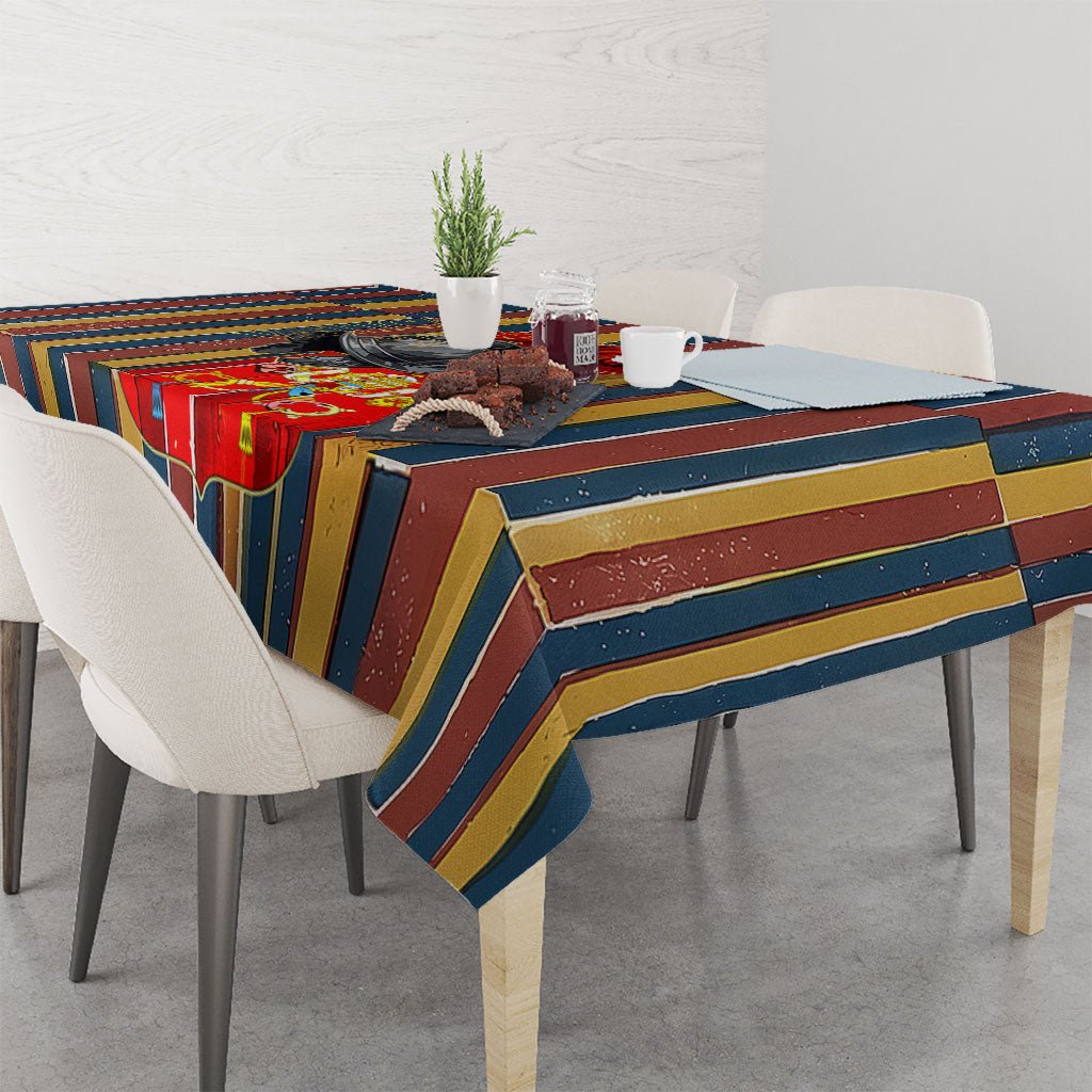 Vatican City Swiss Guard Protectors Of The Holy See Tablecloth Renaissance Uniform Stripes Catholic Military History