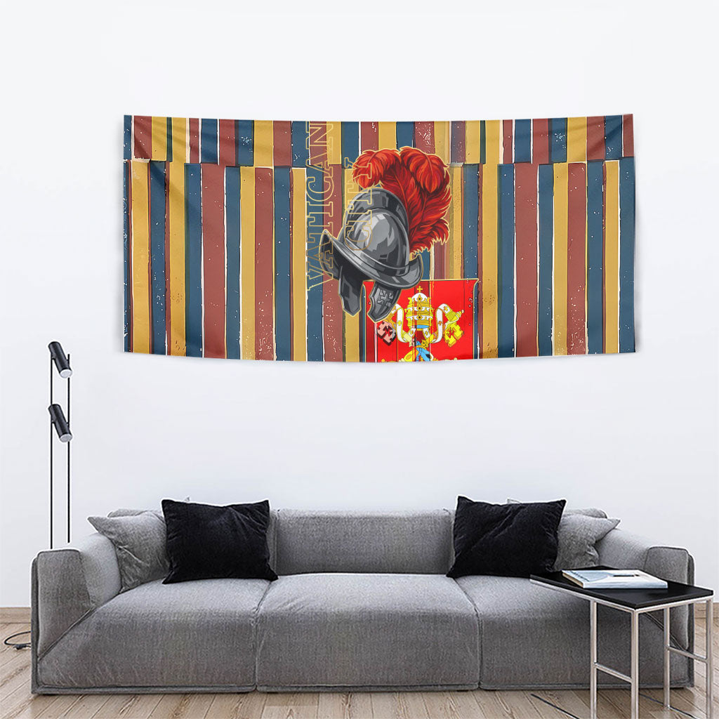 Vatican City Swiss Guard Protectors Of The Holy See Tapestry Renaissance Uniform Stripes Catholic Military History