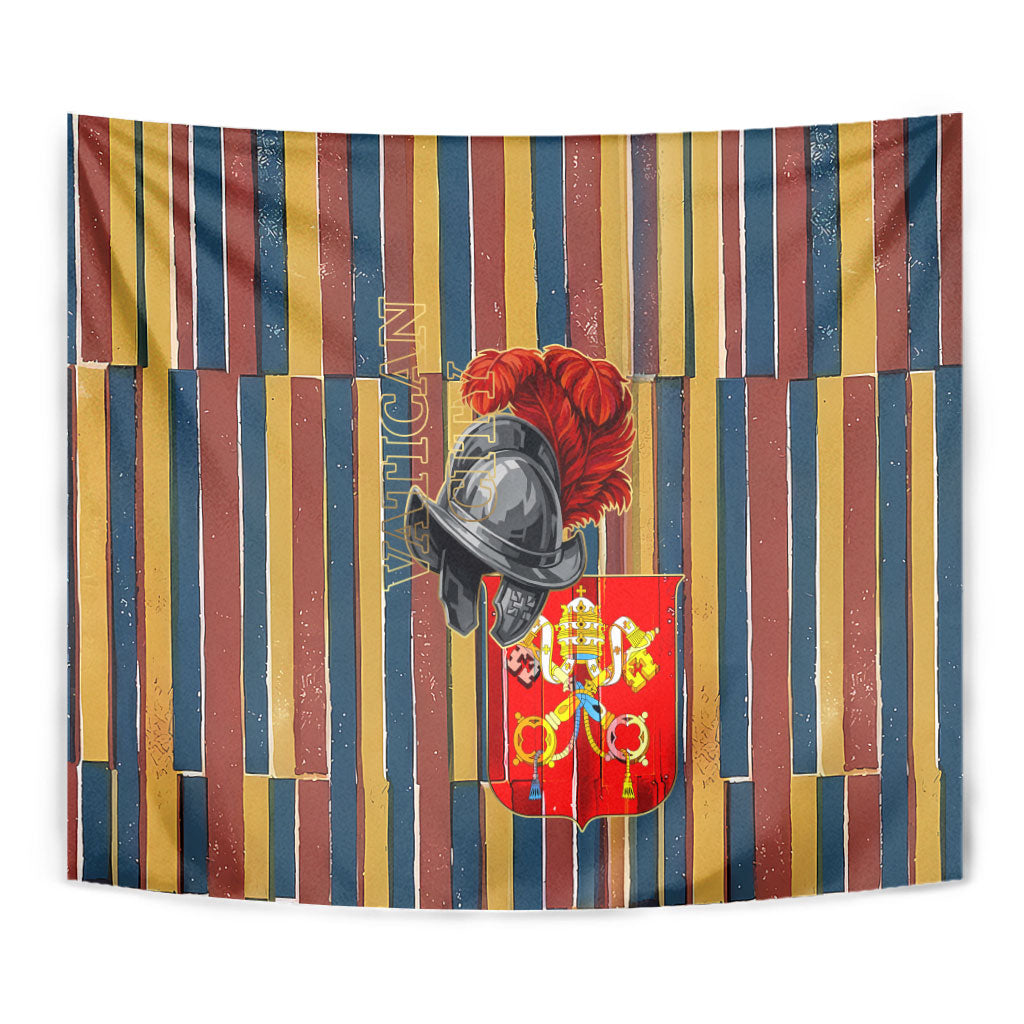 Vatican City Swiss Guard Protectors Of The Holy See Tapestry Renaissance Uniform Stripes Catholic Military History