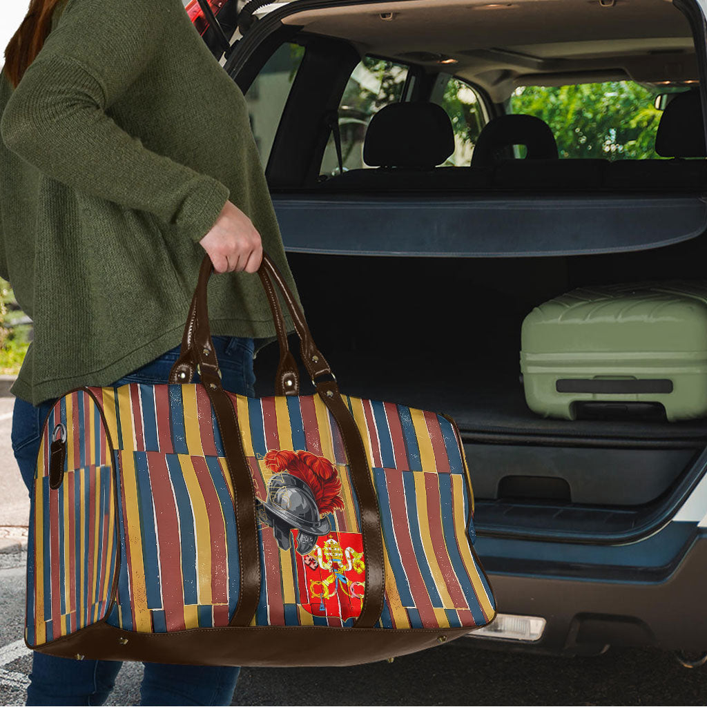 Vatican City Swiss Guard Protectors Of The Holy See Travel Bag Renaissance Uniform Stripes Catholic Military History