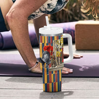 Vatican City Swiss Guard Protectors Of The Holy See Tumbler With Handle Renaissance Uniform Stripes Catholic Military History