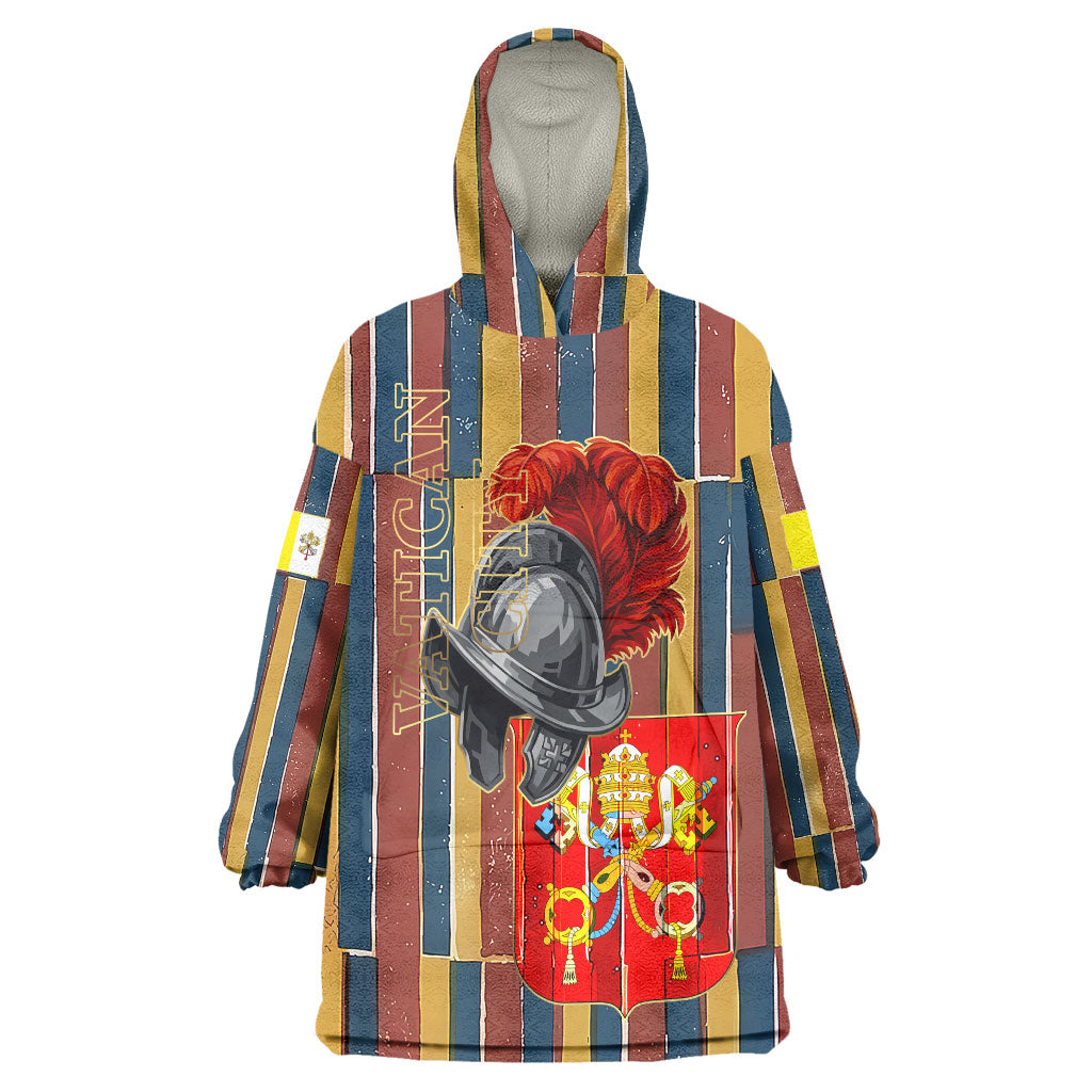 Vatican City Swiss Guard Protectors Of The Holy See Wearable Blanket Hoodie Renaissance Uniform Stripes Catholic Military History