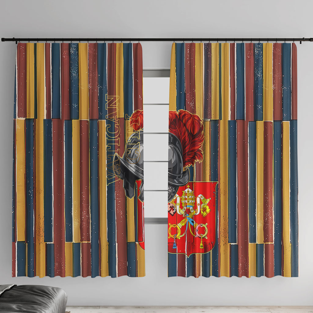 Vatican City Swiss Guard Protectors Of The Holy See Window Curtain Renaissance Uniform Stripes Catholic Military History