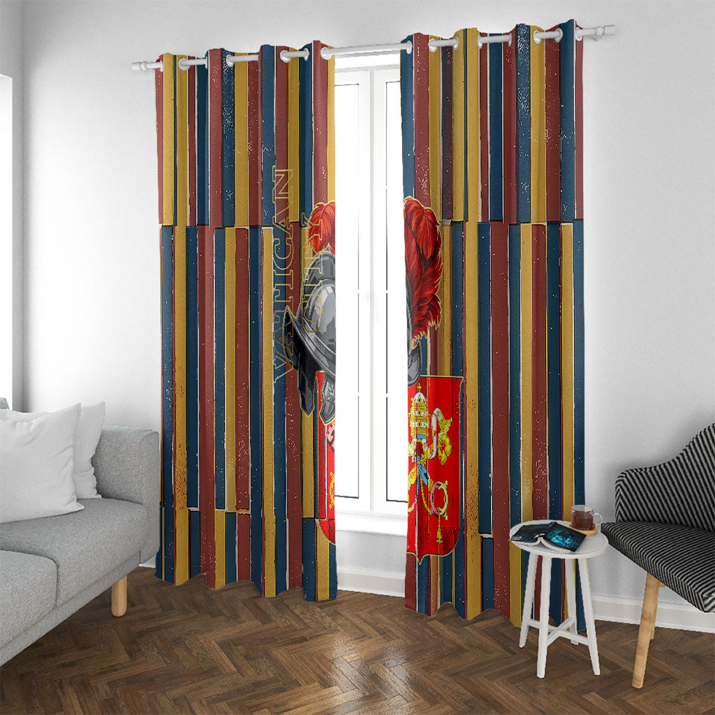 Vatican City Swiss Guard Protectors Of The Holy See Window Curtain Renaissance Uniform Stripes Catholic Military History