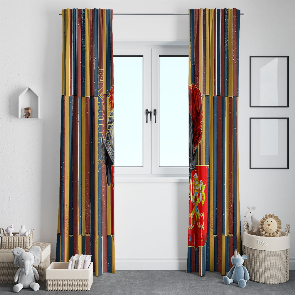 Vatican City Swiss Guard Protectors Of The Holy See Window Curtain Renaissance Uniform Stripes Catholic Military History