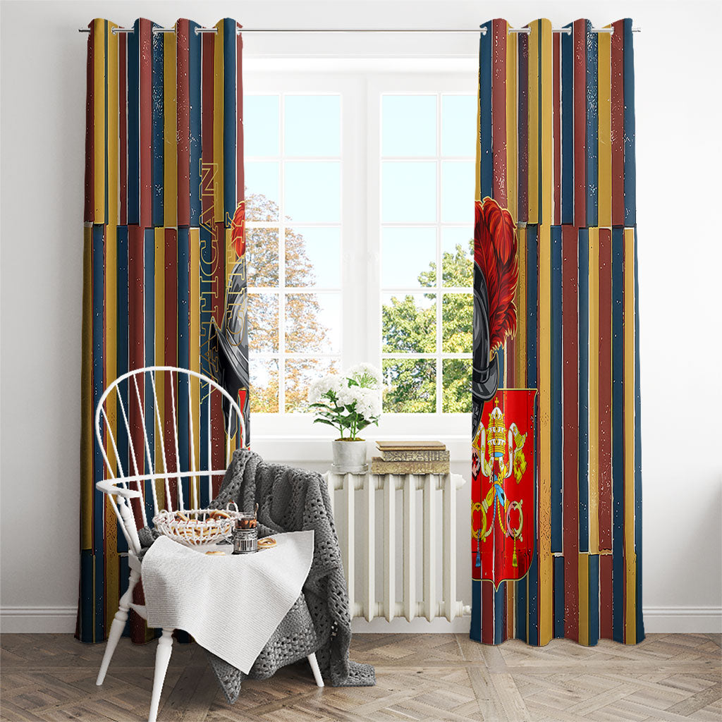 Vatican City Swiss Guard Protectors Of The Holy See Window Curtain Renaissance Uniform Stripes Catholic Military History