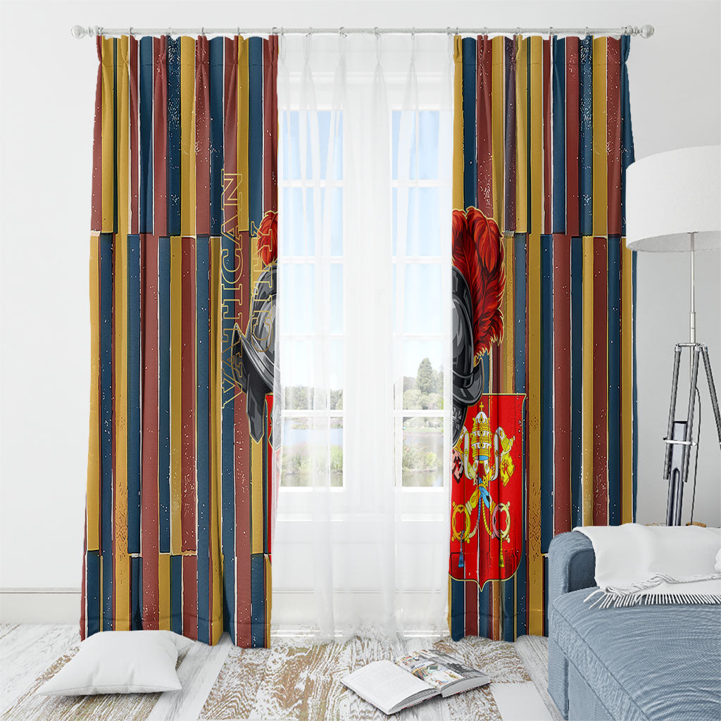 Vatican City Swiss Guard Protectors Of The Holy See Window Curtain Renaissance Uniform Stripes Catholic Military History