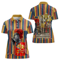 Vatican City Swiss Guard Protectors Of The Holy See Women Polo Shirt Renaissance Uniform Stripes Catholic Military History