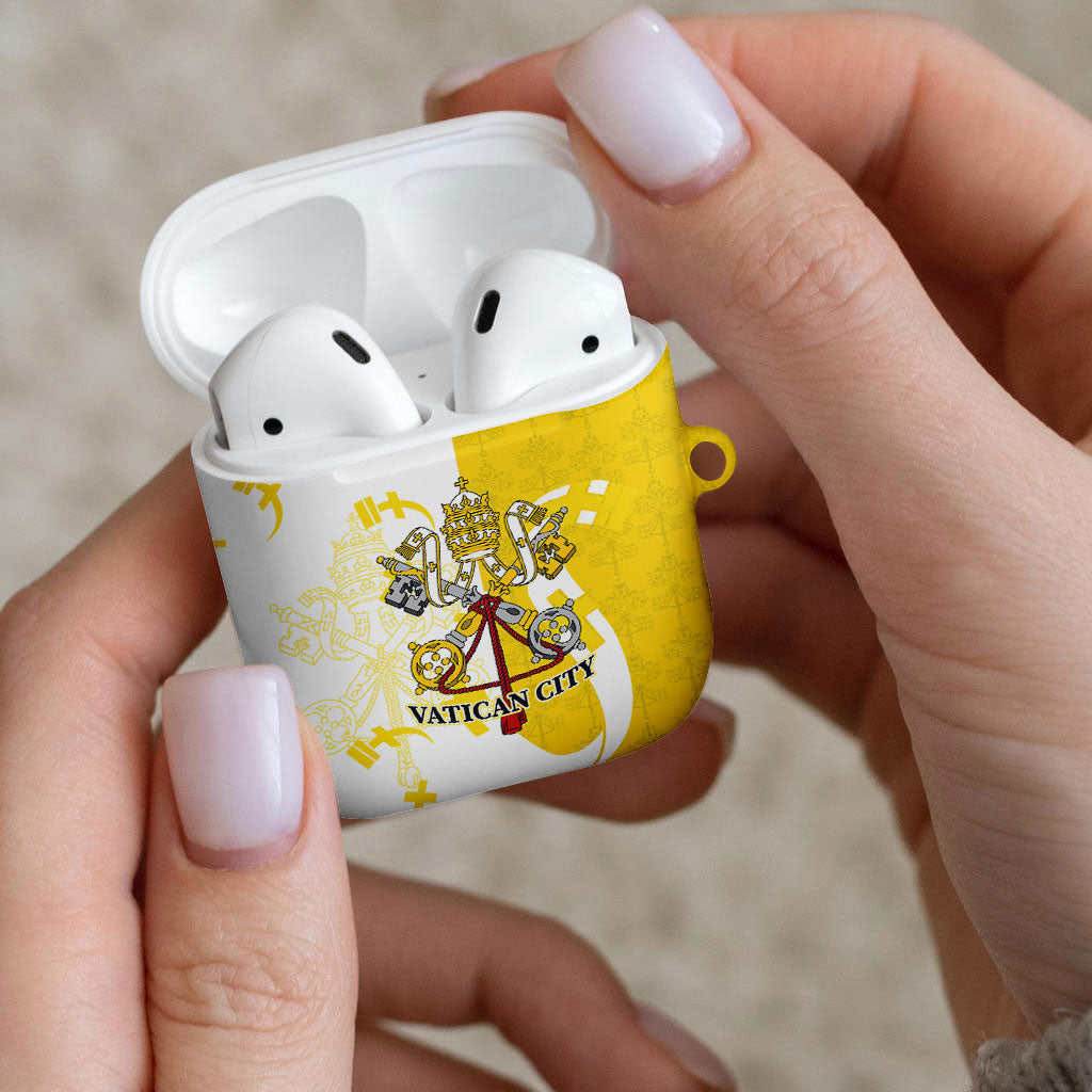 Coat Of Arms Flag of Vatican City AirPods Case Catholic Cross Heritage Symbol