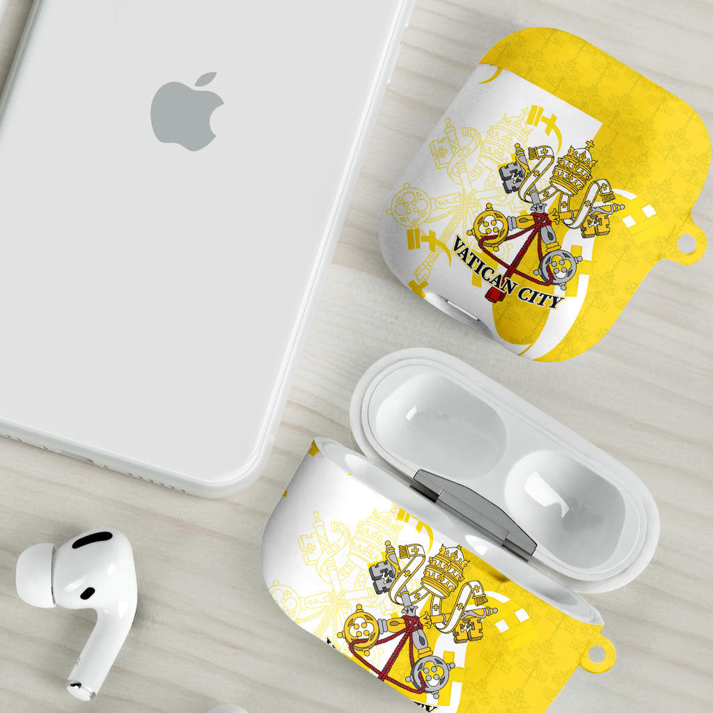 Coat Of Arms Flag of Vatican City AirPods Case Catholic Cross Heritage Symbol