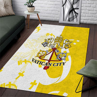 Coat Of Arms Flag of Vatican City Area Rug Catholic Cross Heritage Symbol