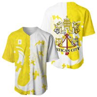 Coat Of Arms Flag of Vatican City Baseball Jersey Catholic Cross Heritage Symbol