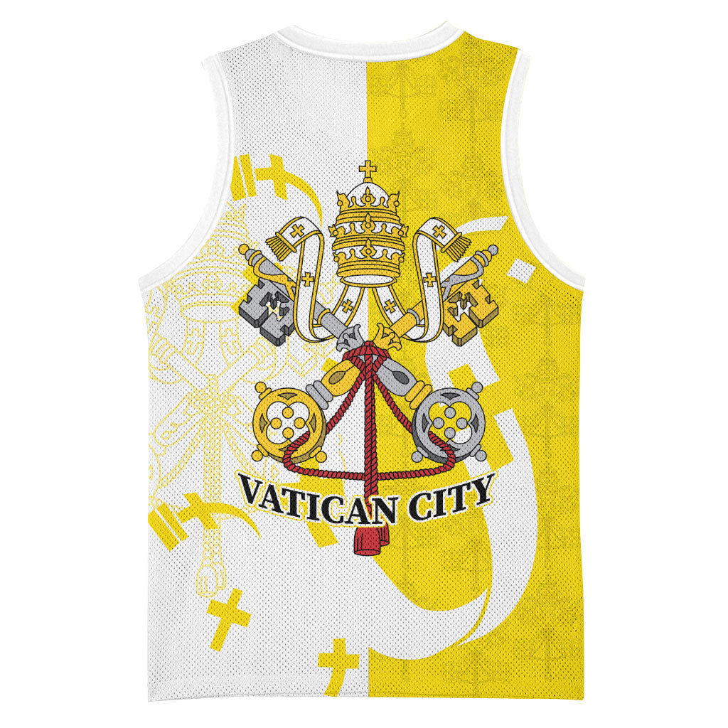 Coat Of Arms Flag of Vatican City Basketball Jersey Catholic Cross Heritage Symbol