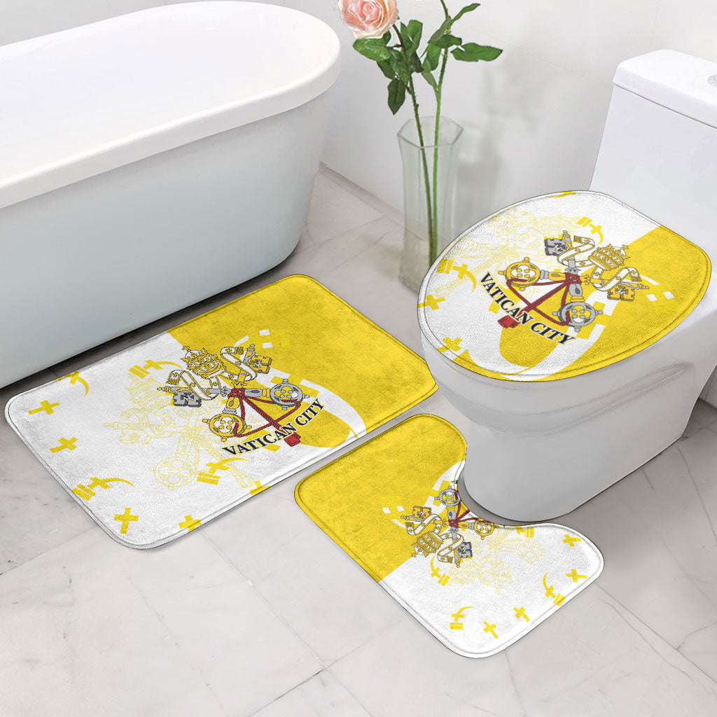 Coat Of Arms Flag of Vatican City Bathroom Set Catholic Cross Heritage Symbol