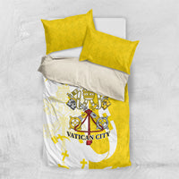 Coat Of Arms Flag of Vatican City Bedding Set Catholic Cross Heritage Symbol