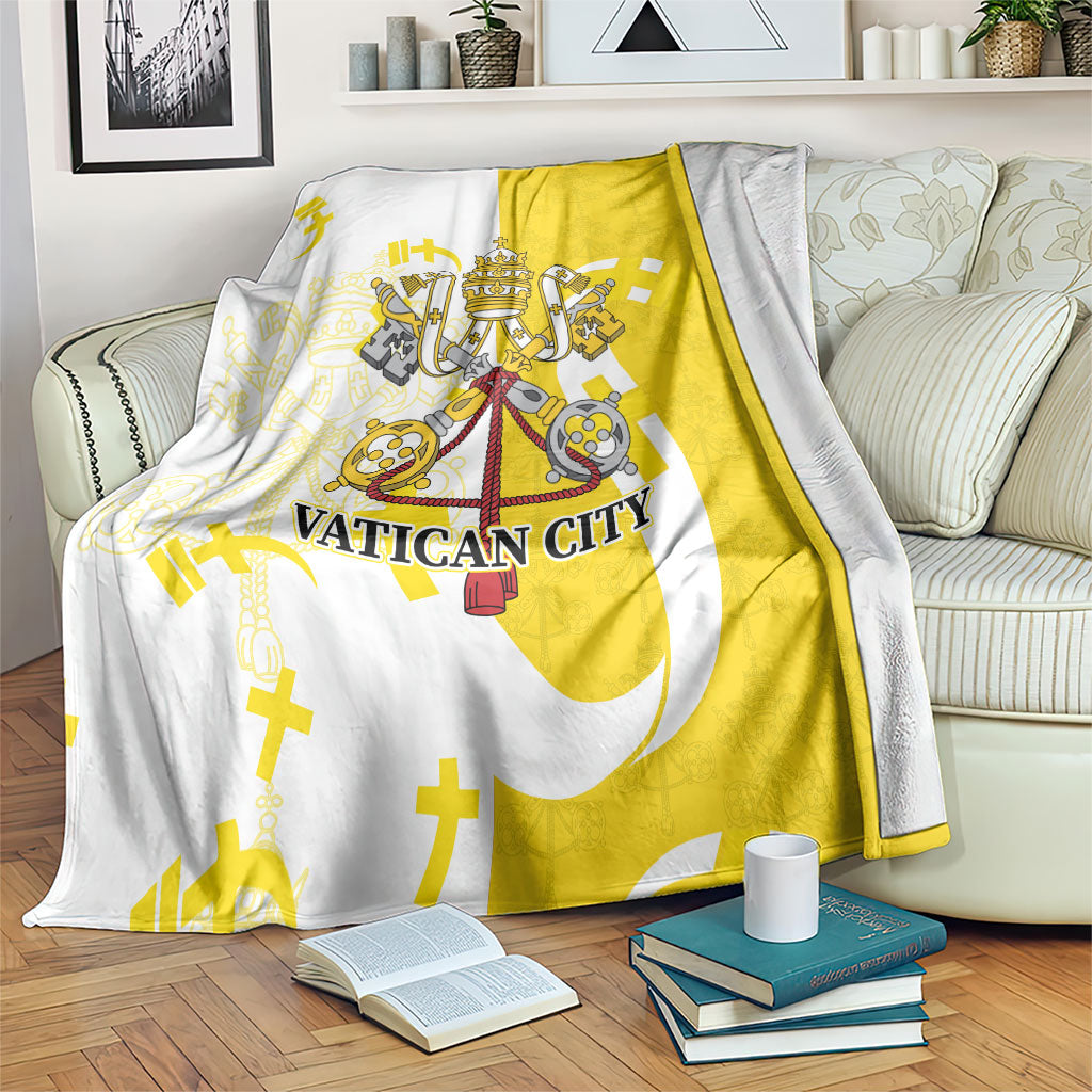 Coat Of Arms Flag of Vatican City Blanket Catholic Cross Heritage Symbol