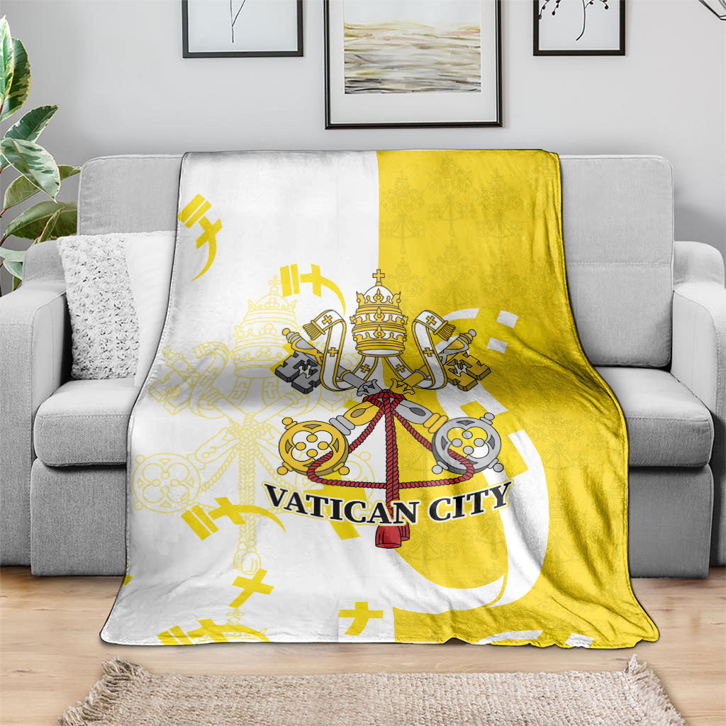 Coat Of Arms Flag of Vatican City Blanket Catholic Cross Heritage Symbol