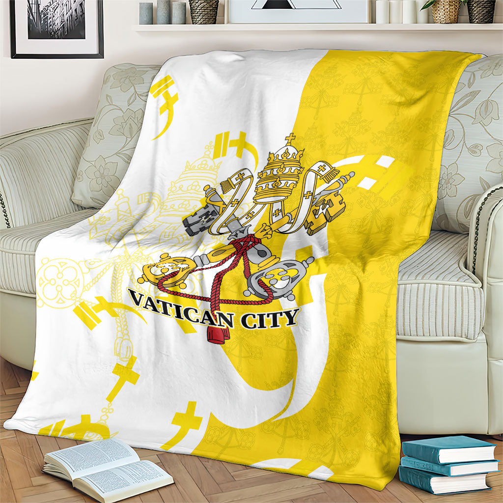 Coat Of Arms Flag of Vatican City Blanket Catholic Cross Heritage Symbol