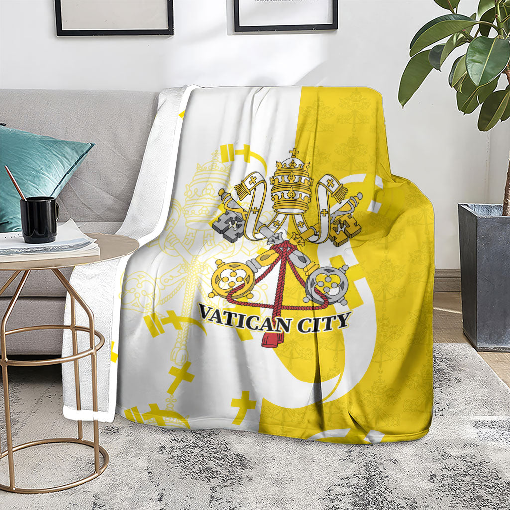 Coat Of Arms Flag of Vatican City Blanket Catholic Cross Heritage Symbol