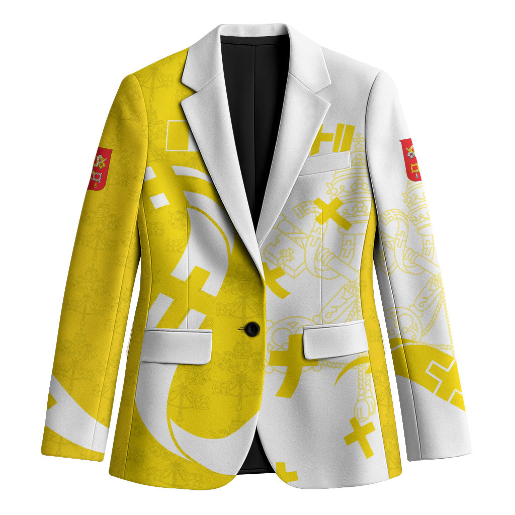 Coat Of Arms Flag of Vatican City Blazer Catholic Cross Heritage Symbol
