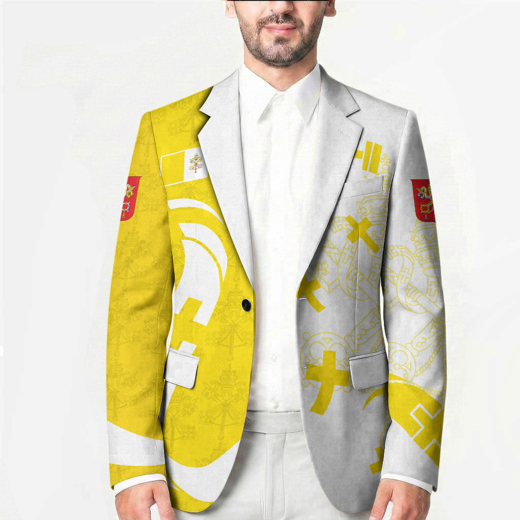 Coat Of Arms Flag of Vatican City Blazer Catholic Cross Heritage Symbol