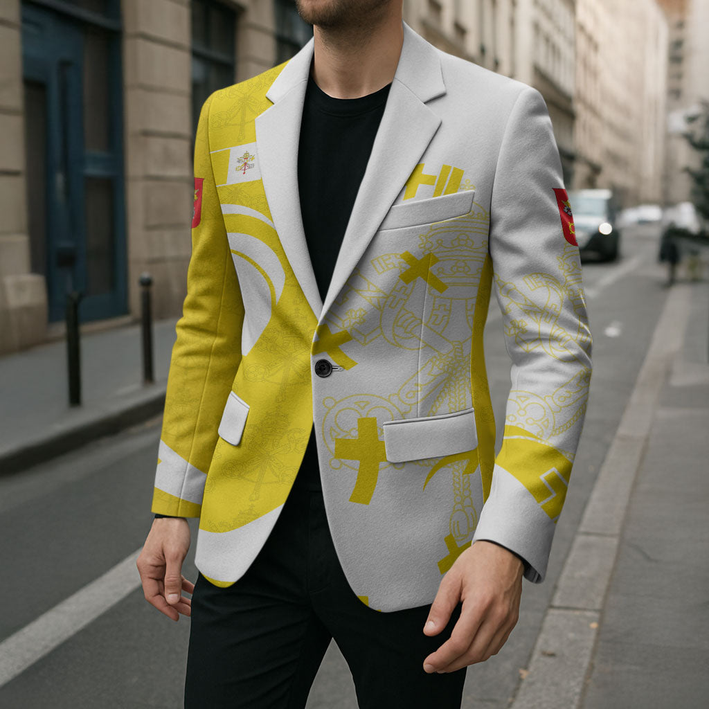 Coat Of Arms Flag of Vatican City Blazer Catholic Cross Heritage Symbol