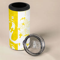 Coat Of Arms Flag of Vatican City 4 in 1 Can Cooler Tumbler Catholic Cross Heritage Symbol