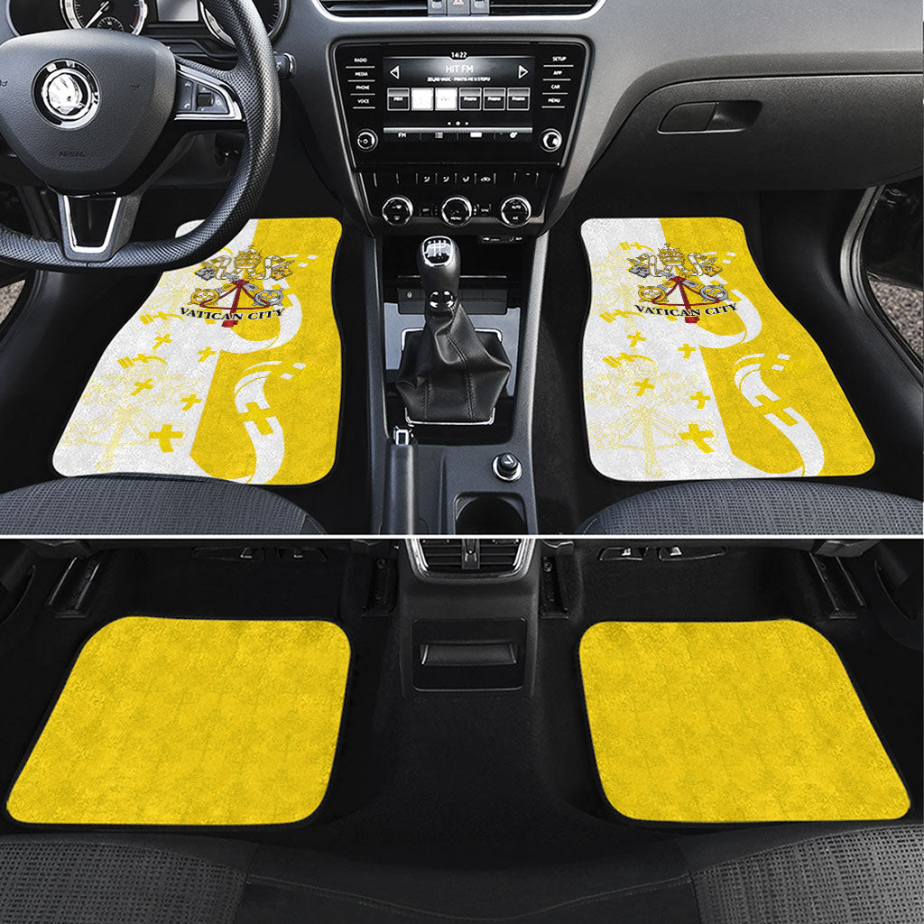 Coat Of Arms Flag of Vatican City Car Mats Catholic Cross Heritage Symbol