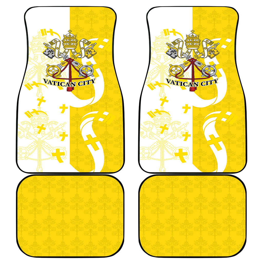 Coat Of Arms Flag of Vatican City Car Mats Catholic Cross Heritage Symbol