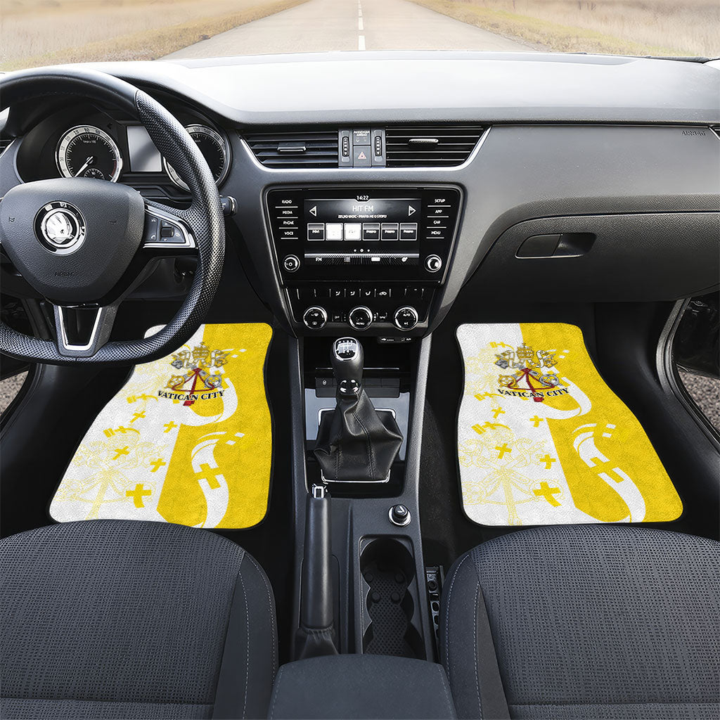 Coat Of Arms Flag of Vatican City Car Mats Catholic Cross Heritage Symbol
