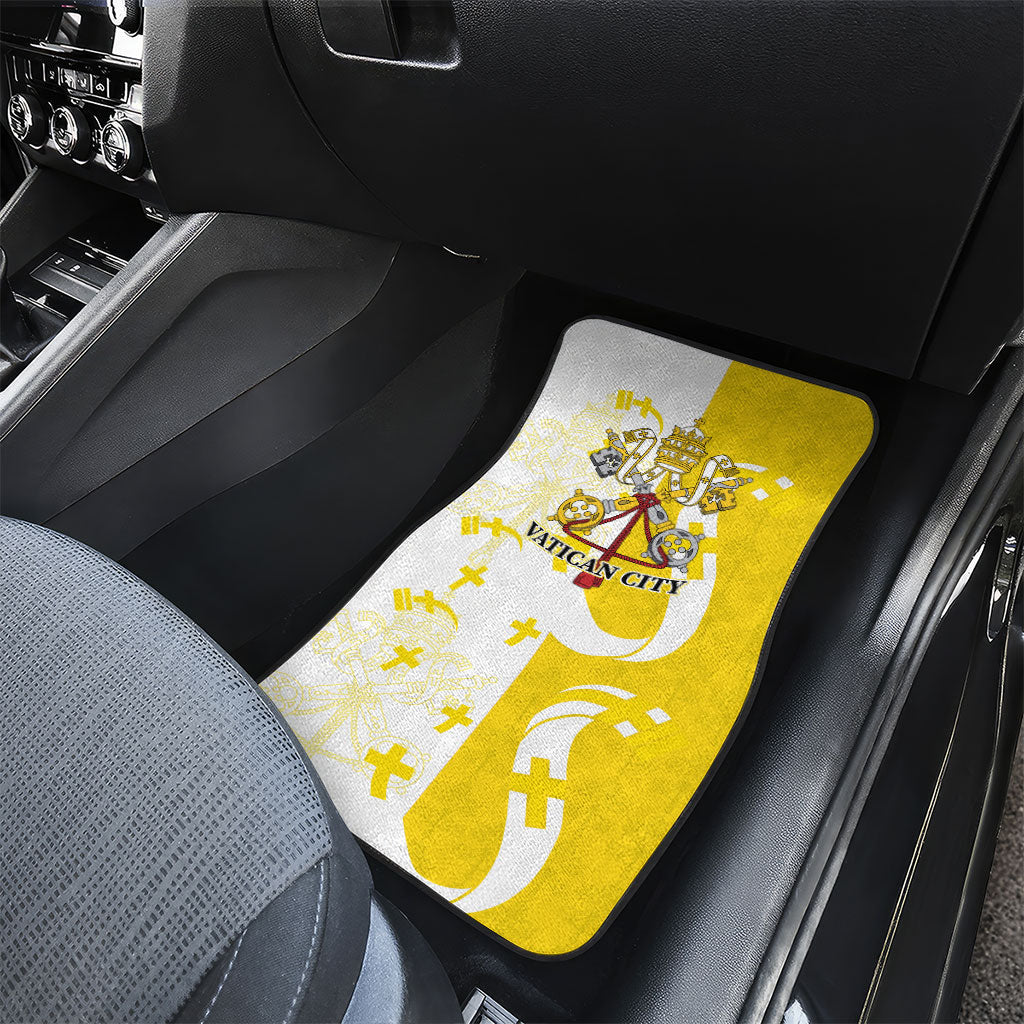 Coat Of Arms Flag of Vatican City Car Mats Catholic Cross Heritage Symbol