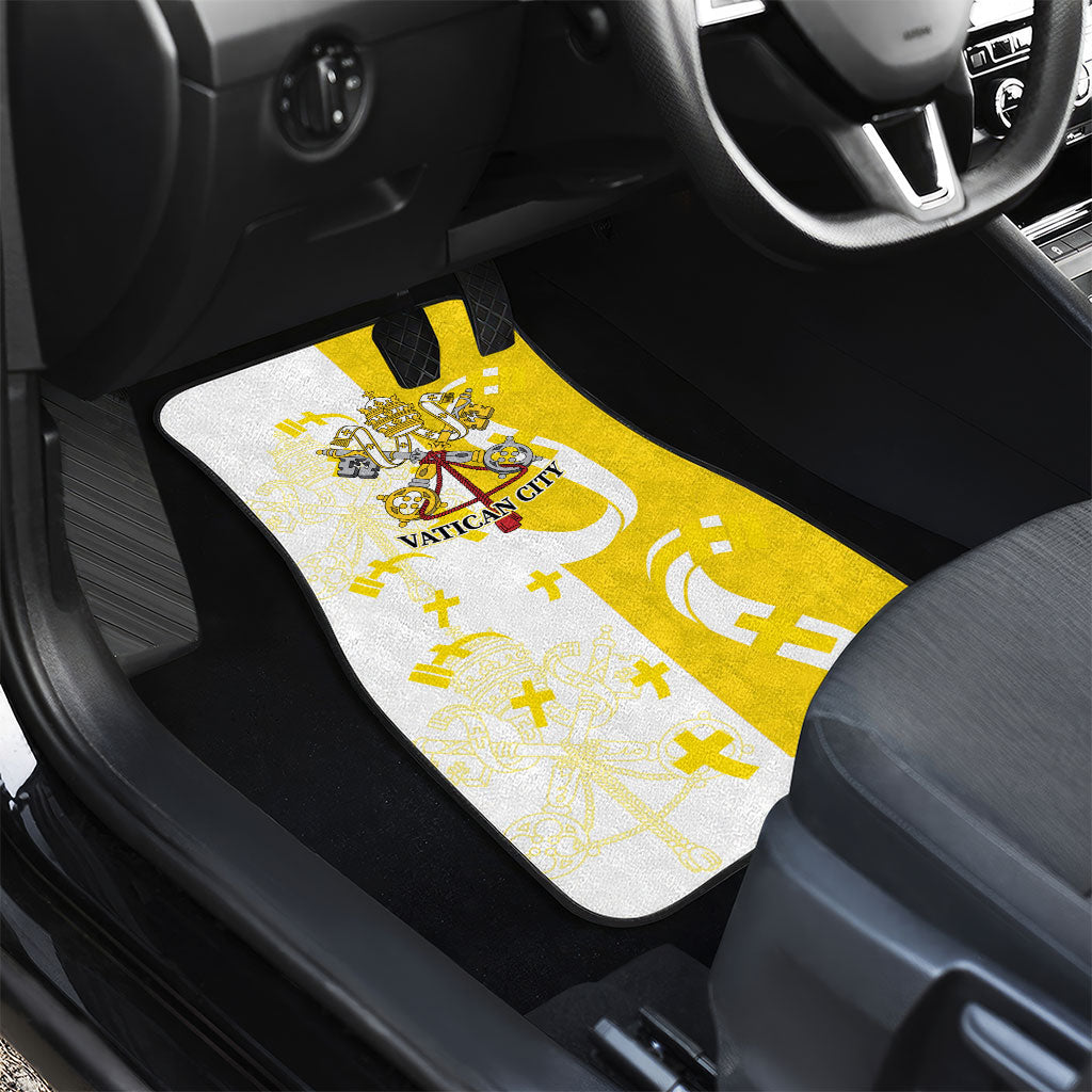 Coat Of Arms Flag of Vatican City Car Mats Catholic Cross Heritage Symbol