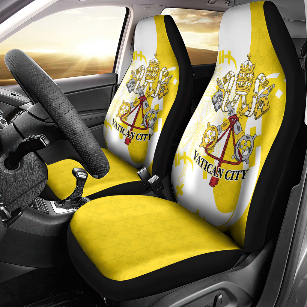 Coat Of Arms Flag of Vatican City Car Seat Cover Catholic Cross Heritage Symbol