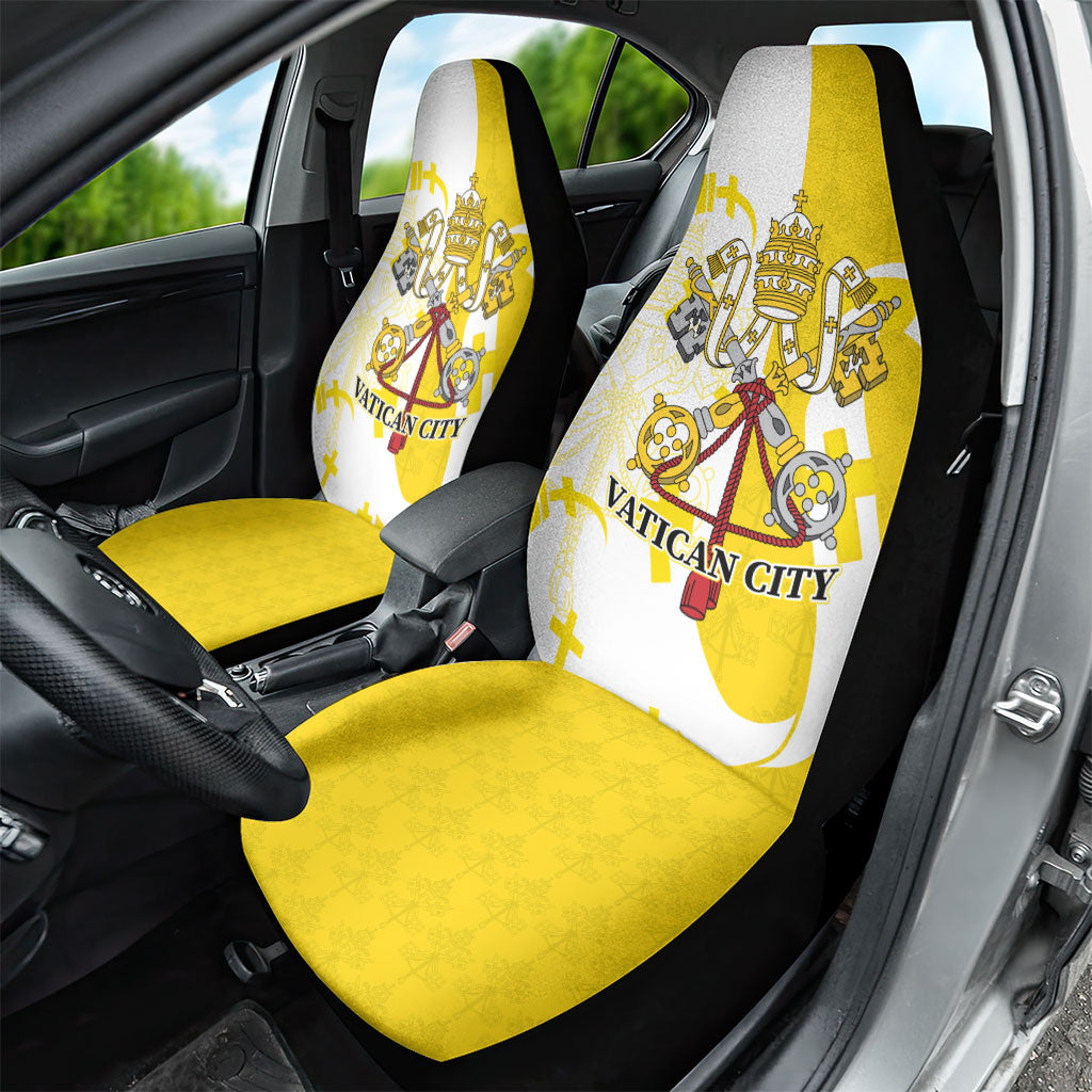 Coat Of Arms Flag of Vatican City Car Seat Cover Catholic Cross Heritage Symbol