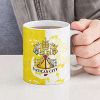 Coat Of Arms Flag of Vatican City Ceramic Mug Catholic Cross Heritage Symbol