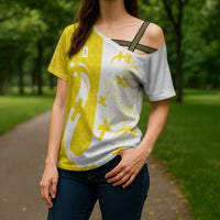 Coat Of Arms Flag of Vatican City Cross Shoulder Shirt Catholic Cross Heritage Symbol