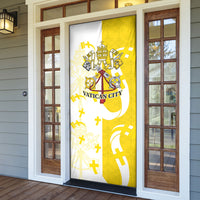 Coat Of Arms Flag of Vatican City Door Cover Catholic Cross Heritage Symbol