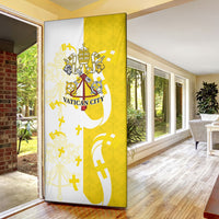 Coat Of Arms Flag of Vatican City Door Cover Catholic Cross Heritage Symbol