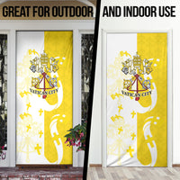 Coat Of Arms Flag of Vatican City Door Cover Catholic Cross Heritage Symbol
