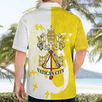 Coat Of Arms Flag of Vatican City Hawaiian Shirt Catholic Cross Heritage Symbol